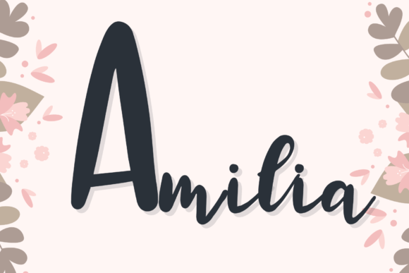 Amilia: The Handwritten Typeface for Elegant Editorial Design
