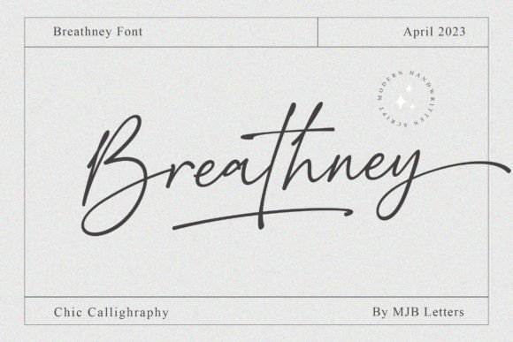 Breathney: A Handwritten Font That Elevates Campaign Design