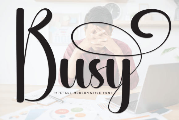 Busy: A Handwritten Typeface for Polished Digital Branding