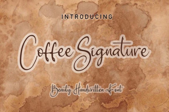 Coffee Signature: A Romantic Script Font for Web Design