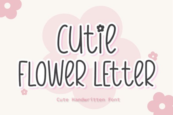Cutie Flower Letter: A Playful Typeface for Digital Branding