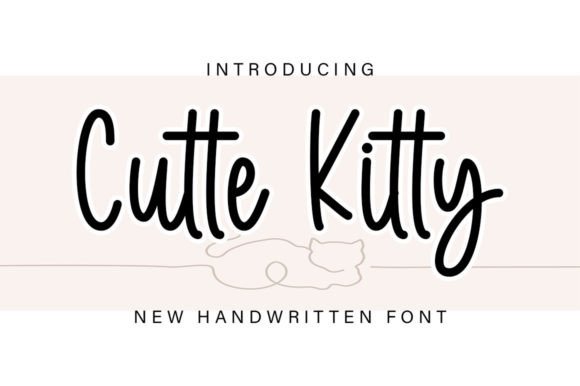 Cutte Kitty: A Handwritten Typeface for Modern Editorial Design