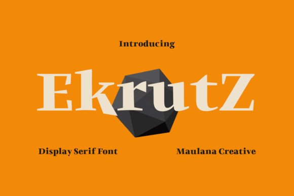 Ekrutz: The Modern Serif Font for Handmade Branding