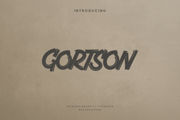 Gortson Typeface: Urban Handwritten Style for Web Design