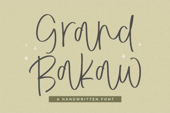 Grand Bakaw: A Handwritten Typeface Review for Authentic Brand Identity