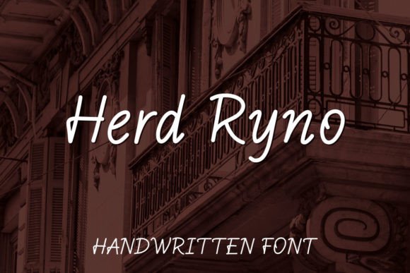 Herd Ryno: A Handwritten Typeface for Editorial Design