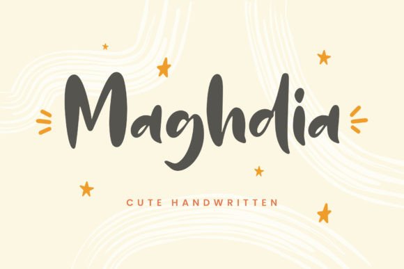Maghdia: A Playful Handwritten Typeface for Joyful Branding