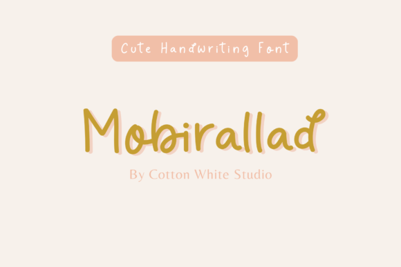 Mobirallad Script Font for Editorial Design