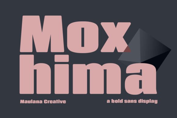 Moxhima: A Bold Sans Serif Display Font for Modern Branding