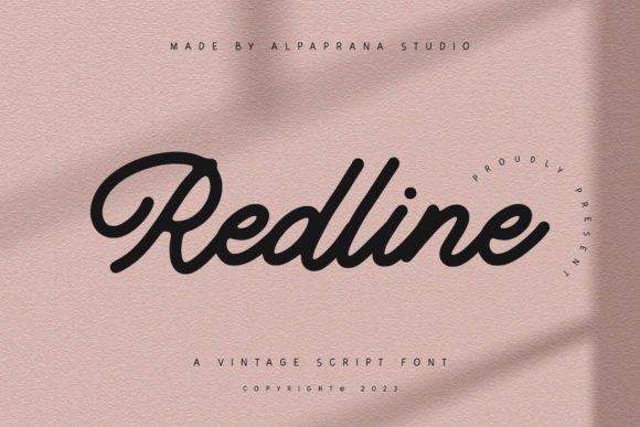 Redline: A Vintage Script Font for Modern Web Design