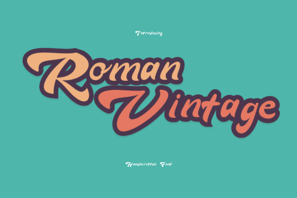 Roman Vintage: The Playful Script Font for Retro Web Experiences