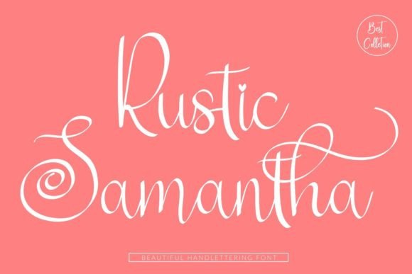 Rustic Samantha: The Perfect Script Font for Handmade Crafts