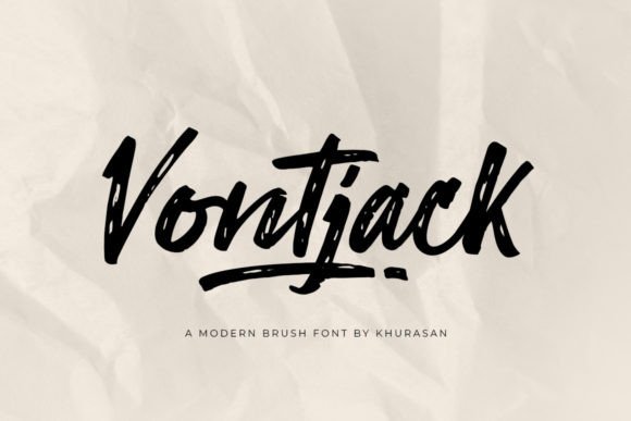 Vontjack: The Modern Brush Font for Handmade Branding