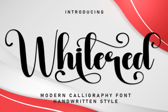 Whitered: A Sweet Handwritten Typeface for Modern Editorial Design